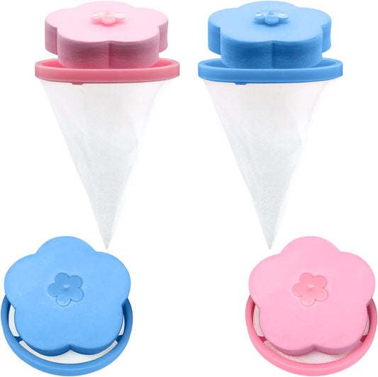Pet Hair Catcher for Washing Machine — Reusable Laundry Fur Remover (3-Pack)