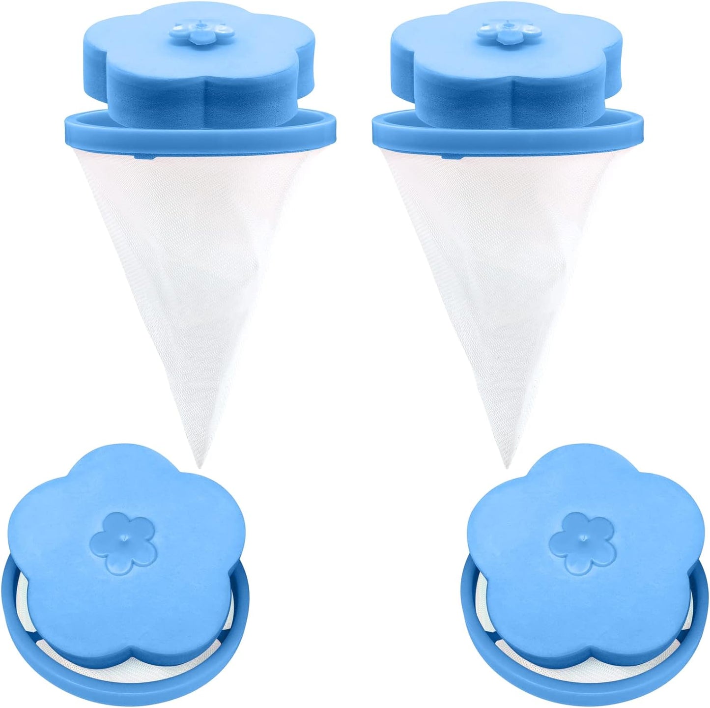 Pet Hair Catcher for Washing Machine — Reusable Laundry Fur Remover (3-Pack)