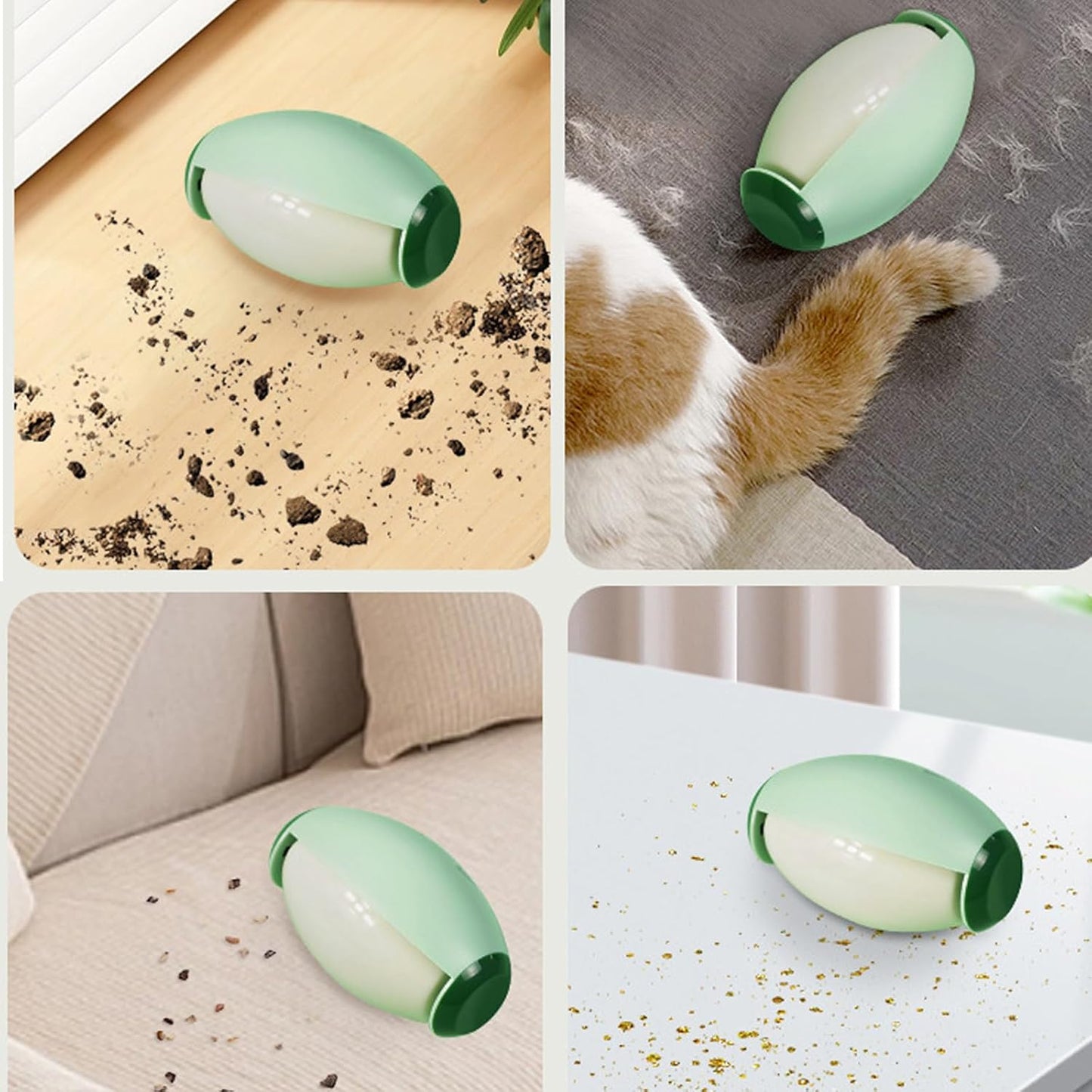 Reusable Lint Roller — Washable Pet Hair Remover, No Sticky Sheets